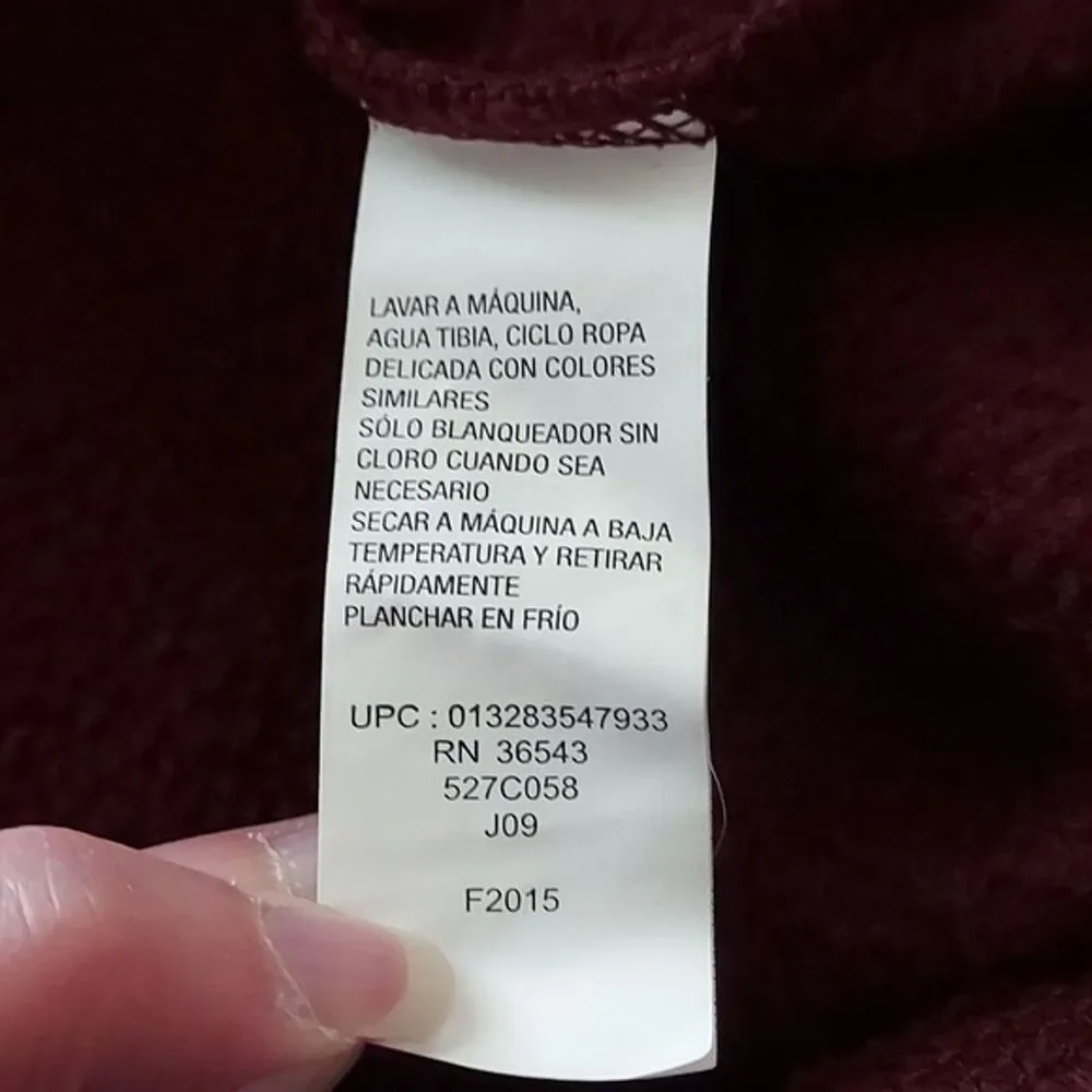 GH Bass Men's XXL Mock Neck 1/2 Zip Plum Pullover Sweater Dad‎